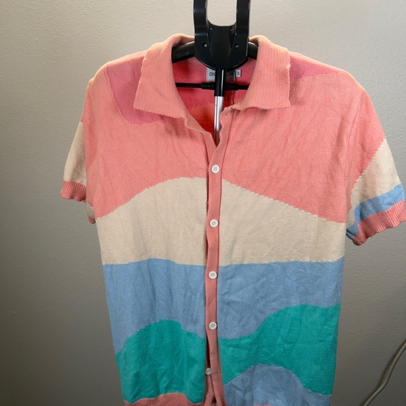 OXKnit Sweaters - Women's Colorful Button Down Sweater